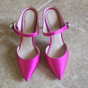 Banana Republic SATIN EMBELLISHED HIGH-HEEL MULE Pump